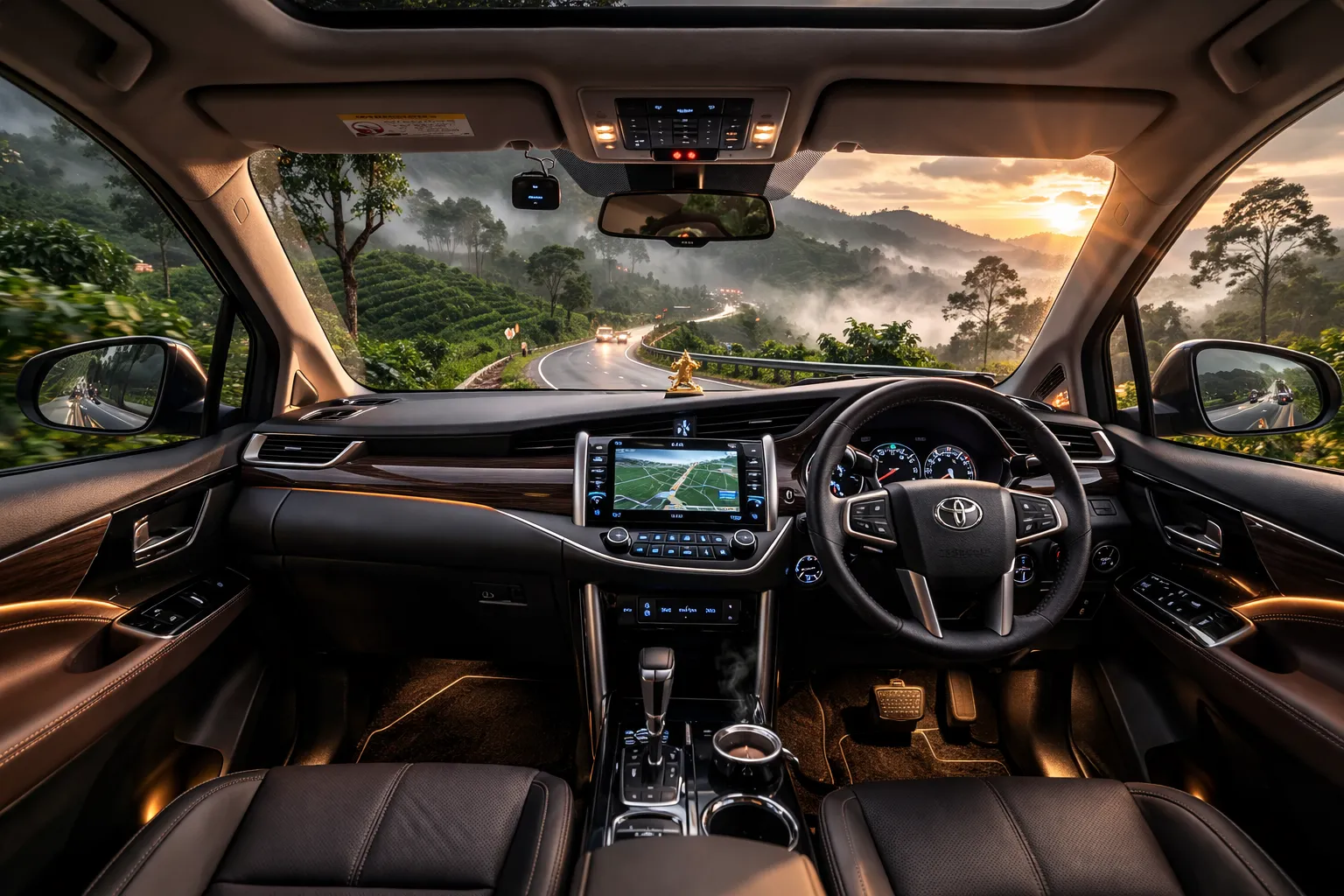 Premium Toyota Innova outstation cab traveling to Coorg